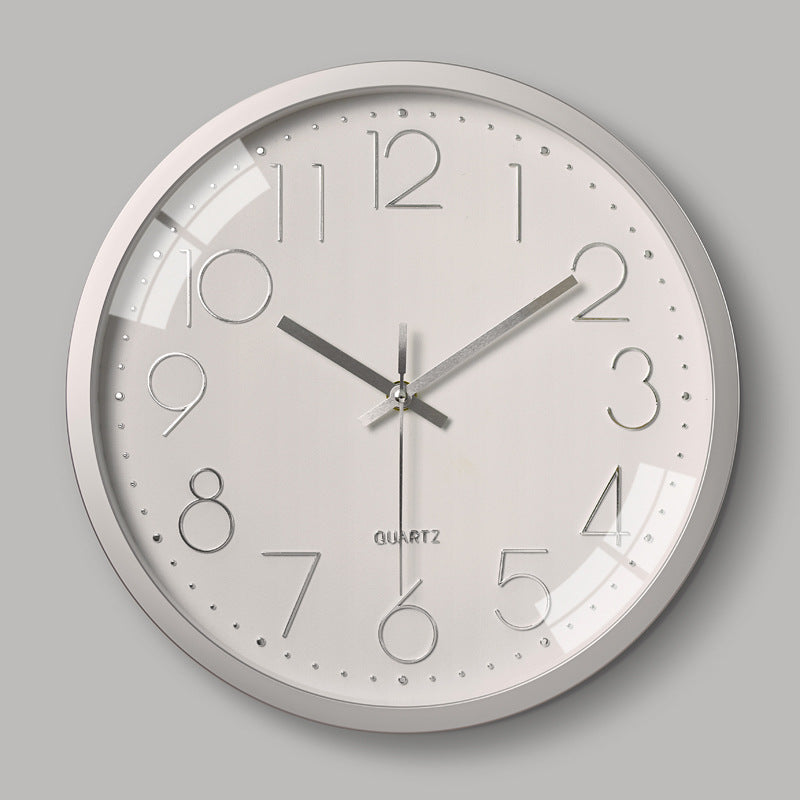 Einfaches Design 3D Lautloser Klassenraum-Wanduhr 30 cm