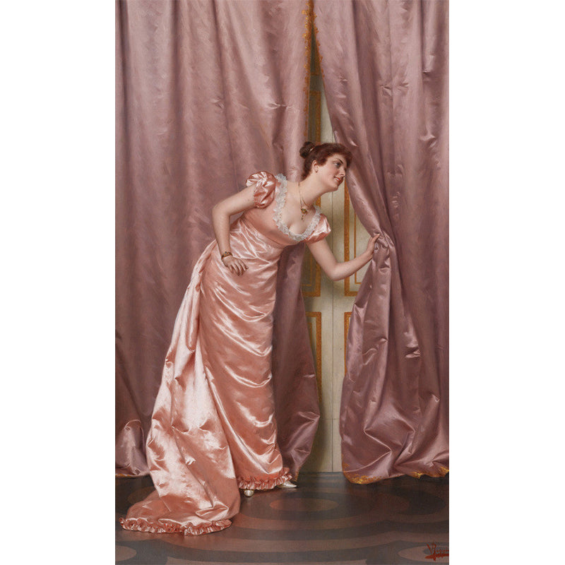 Frendorf | Illustration Dignified Beauty Wandtapete Extra Large Wandkunst für Schlafzimmer, benutzerdefiniert gedruckt