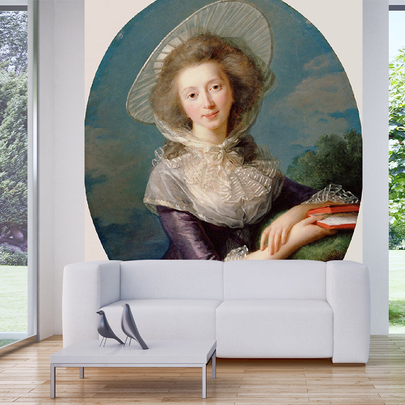 Klassische Madame Le Brun Wandbilder Blau-Violett Wohnzimmer Wanddekoration, benutzerdefinierte Größe verfügbar