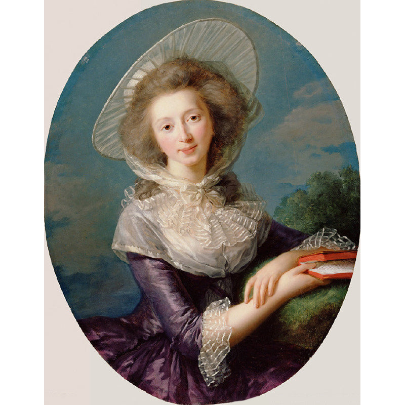 Klassische Madame Le Brun Wandbilder Blau-Violett Wohnzimmer Wanddekoration, benutzerdefinierte Größe verfügbar
