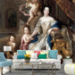 Feuchtigkeitsresistente Wandbilder Retro Vliesstoff Wanddekoration mit dem Muster von Madame Montespan und ihren Kindern