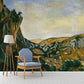 Braune klassische Wandtapete Ganz Andre Derain Tal der Lot bei Vers Wanddekoration für das Wohnzimmer