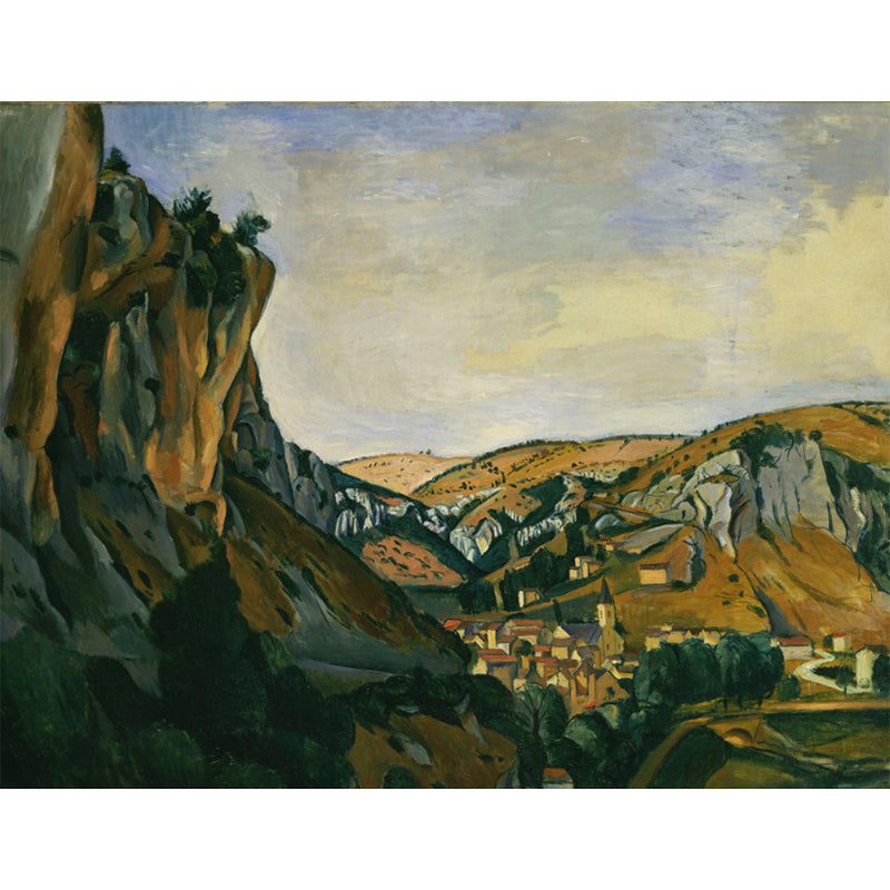 Braune klassische Wandtapete Ganz Andre Derain Tal der Lot bei Vers Wanddekoration für das Wohnzimmer