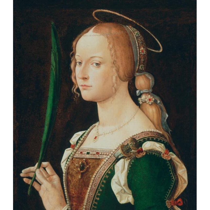 Renaissance Dante Frauen Portrait Wandmalereien für Akzentwand Angepasste Wandverkleidung in Schwarz-Braun
