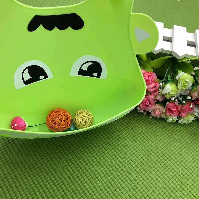 Frendorf | Kinder Lätzchen Set – Bunte Silikon Lätzchen mit Tiermotiven für Babys