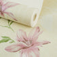 Rust Lily Blossom Tapete für Akzentwand 31' L x 20.5" B Wanddekoration in hellem Farbton