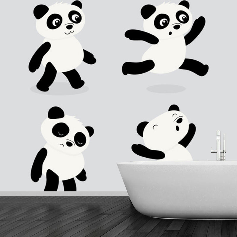 Frendorf | Feuchtigkeitsbeständige Panda Wandgemälde Dekor Extra großes Cartoon-Stil Wanddekoration für Schlafzimmer