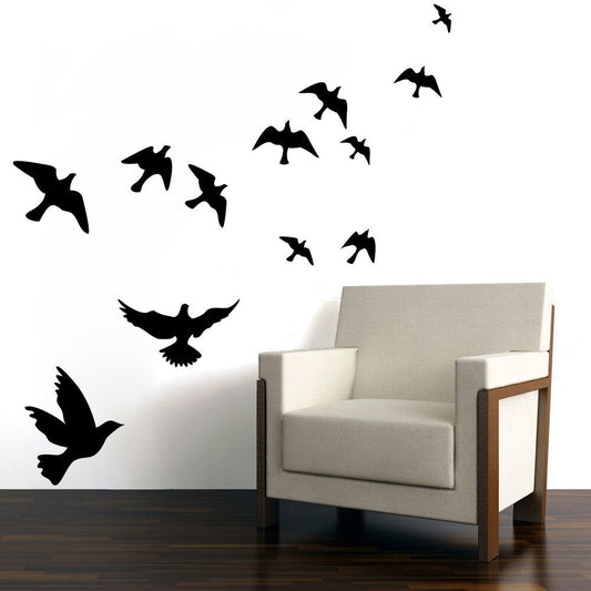 Frendorf | Cartoon Wandtattoos Vogel Schwarm