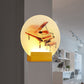 Frendorf | Acryl Ronde Piano Wandverlichting Idee Eenvoud Stijl LED Muur Lamp in Hout voor Slaapkamer