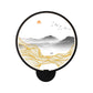 Frendorf | Asiatische stijl afgeronde natuurlijke landschap muurschildering lichte acryl LED woonkamer wandlamp in zwart