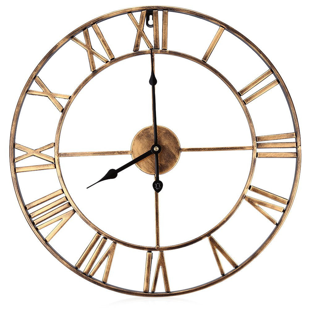 Roman Letters Große Stille Wand-Uhr 16 Zoll Eisen