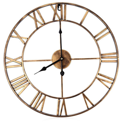 Roman Letters Große Stille Wand-Uhr 16 Zoll Eisen