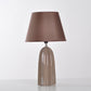Beige/Braun 1 Kopf Tischlampe Traditioneller Stil Stoff Konische Schirm Tischlicht für das Arbeitszimmer