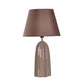Beige/Braun 1 Kopf Tischlampe Traditioneller Stil Stoff Konische Schirm Tischlicht für das Arbeitszimmer