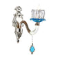Frendorf | 1/2-Head Lotus Wandlamp Retro Blauw en Helder Glas Wandverlichting voor Eetkamer