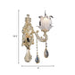 Frendorf | 1/2-Licht Frosted Glas Wandleuchte Traditionell Gold Semi-Offene Blume Wohnzimmer Wandmontiert Licht