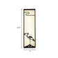 Frendorf | 3-Lichts Slaapkamer Kraan Wandgemonteerde Lamp Oriental Style Zwart Muur Lamp met Cuboïde Stoffen Shade