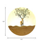 LED Nachttisch Wandbeleuchtung Idee Minimalistischer Stil Holz Elch Reh und Baum Muster Wandlampe mit runder Metallabdeckung