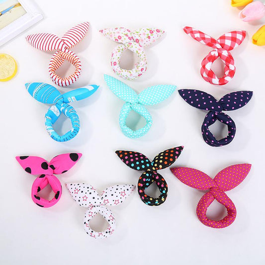 Frendorf | Baumwollstoff Bun-Wrap, um eine süße Schleife mit Hasenohren zu machen