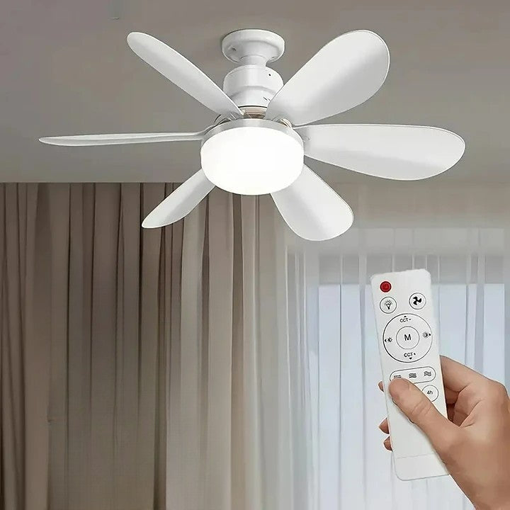 Frendorf | 2-in-1 LED Deckenventilator Licht mit Fernbedienung, E27/B22 Sockel
