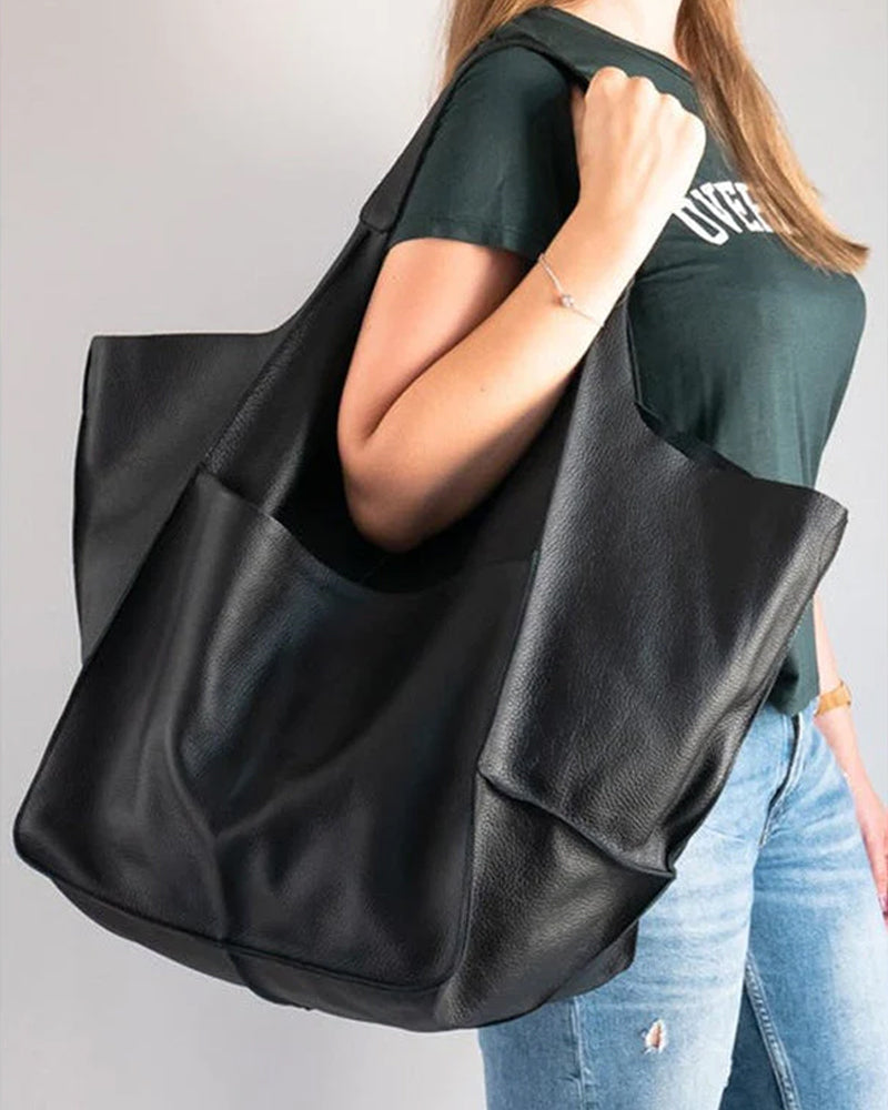 Frendorf | Chic & Nachhaltige Ledertasche mit Großer Kapazität - Elegante, Vielseitige Damenhandtasche