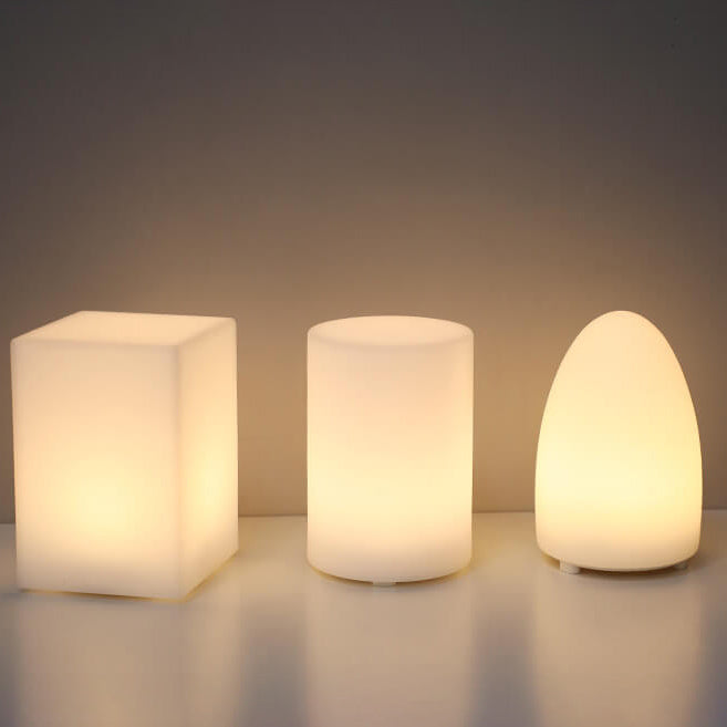 Frendorf | GeoGlow Kreative Geometrische LED Tischlampe | Batteriebetrieben & Fernbedienung | Nachtlicht & Dekoration