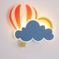 Frendorf | SkyDream LED Wandleuchte | Kreatives Heißluftballon- & Wolkendesign | Für Kinderzimmer | Warmweißes & Weißes Licht
