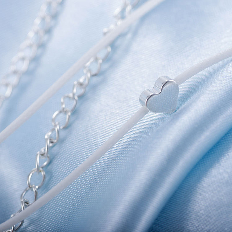 Frendorf | Bohemian Herzförmige Doppelte Fußkette