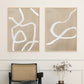 Neutrale Beige Abstrakte Wandkunst Poster Drucke