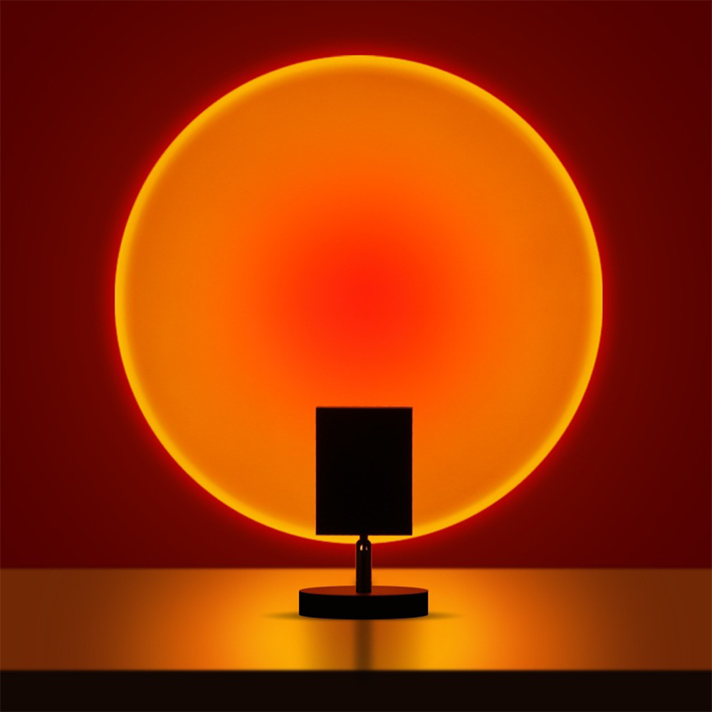Frendorf – Moderne Retro Sonnenuntergang Tischlampe mit sanfter Ambiente-Beleuchtung
