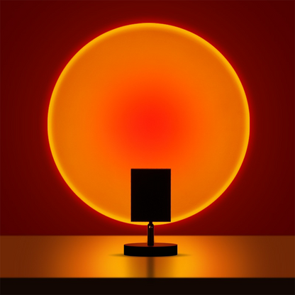 Frendorf – Moderne Retro Sonnenuntergang Tischlampe mit sanfter Ambiente-Beleuchtung