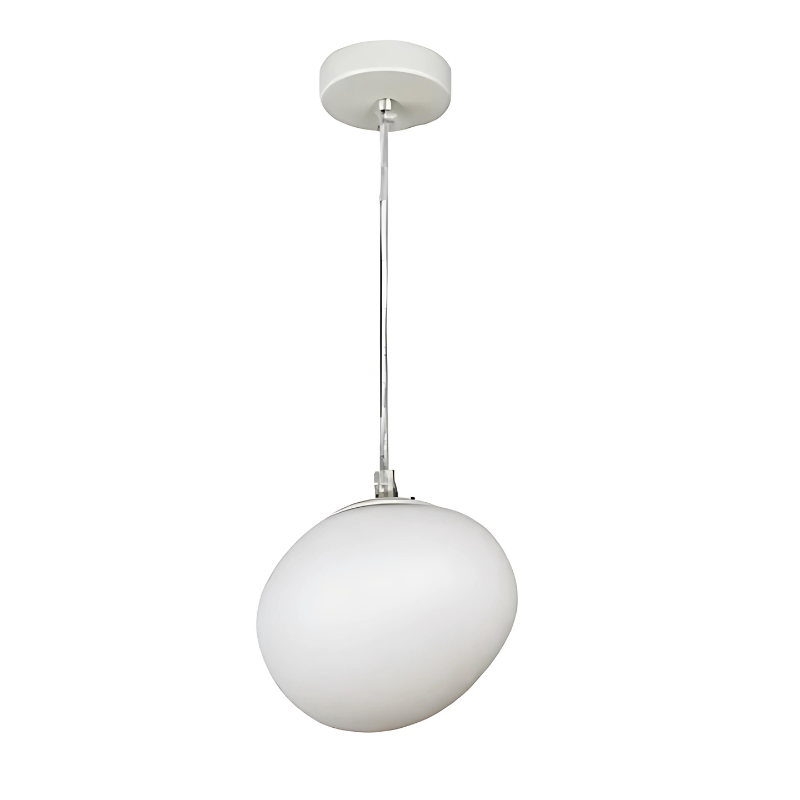 Elegante Glas-Kiesel-Pendelleuchte