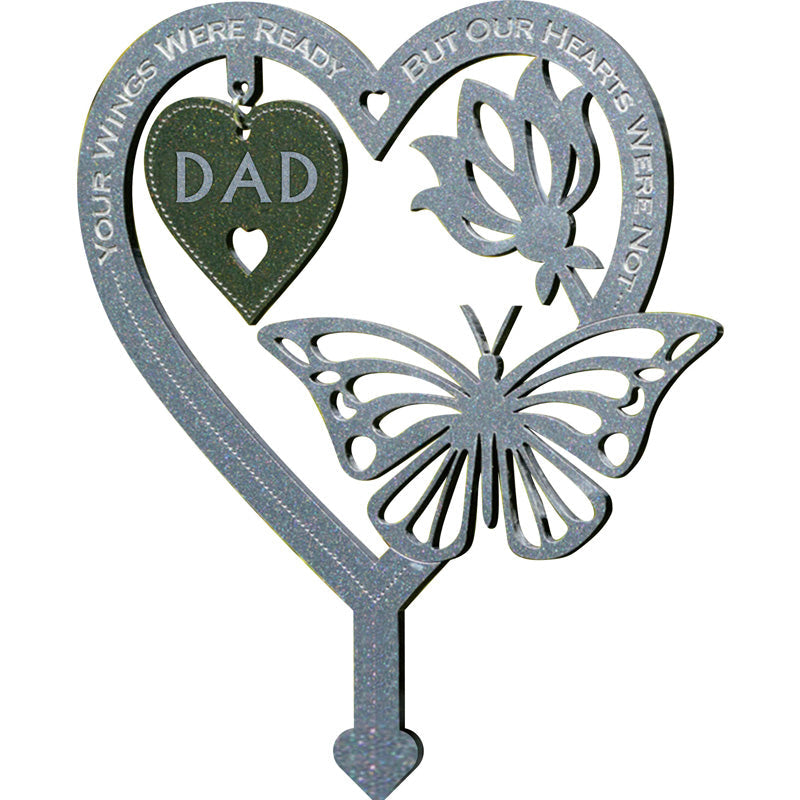 Frendorf | 🦋Gedenk Geschenk Schmetterlings Ornamente - Garten Gedenktafel