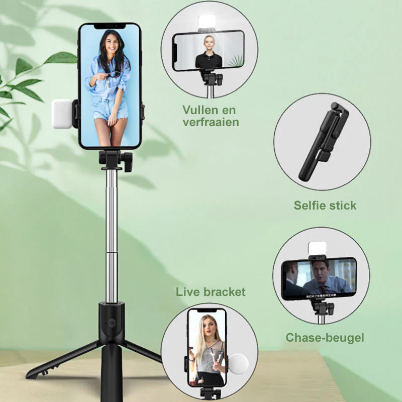 Frendorf | 6 in 1 kabellose Bluetooth-Selfiestick