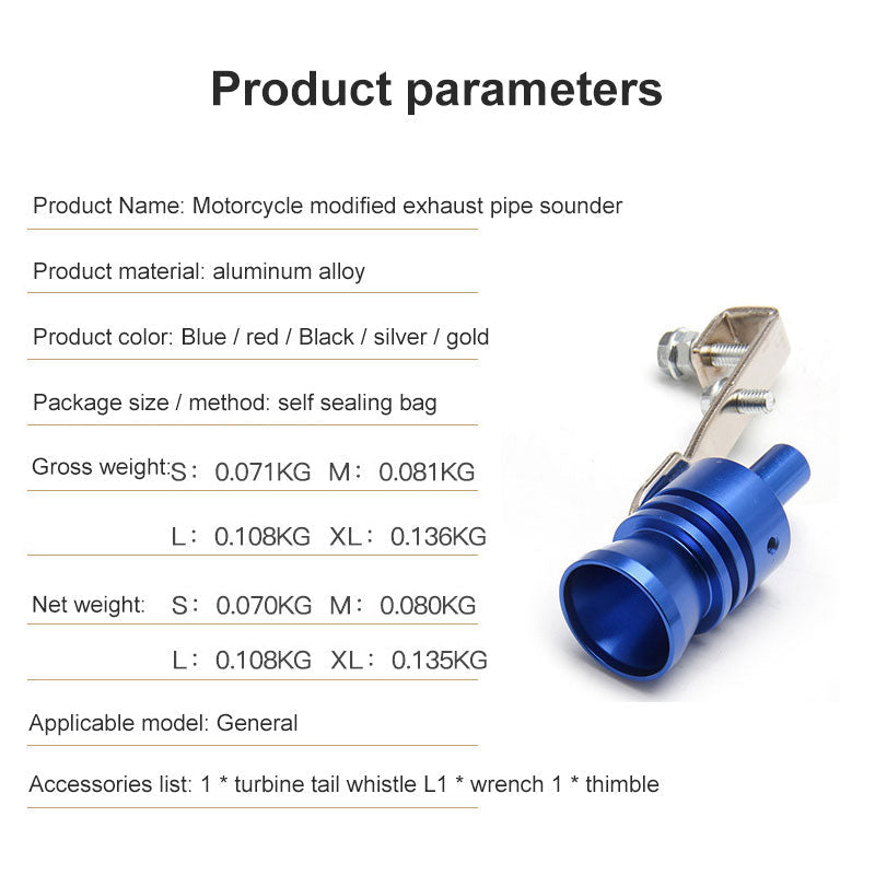 Frendorf | Automobil-Umbau Schallwellen-Simulator Turbine-Pfeifen-Auspuffrohr-Generator