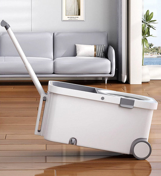 Frendorf | 360° Drehbarer Wischmopp- und Eimer-Set mit Auswringsystem F63