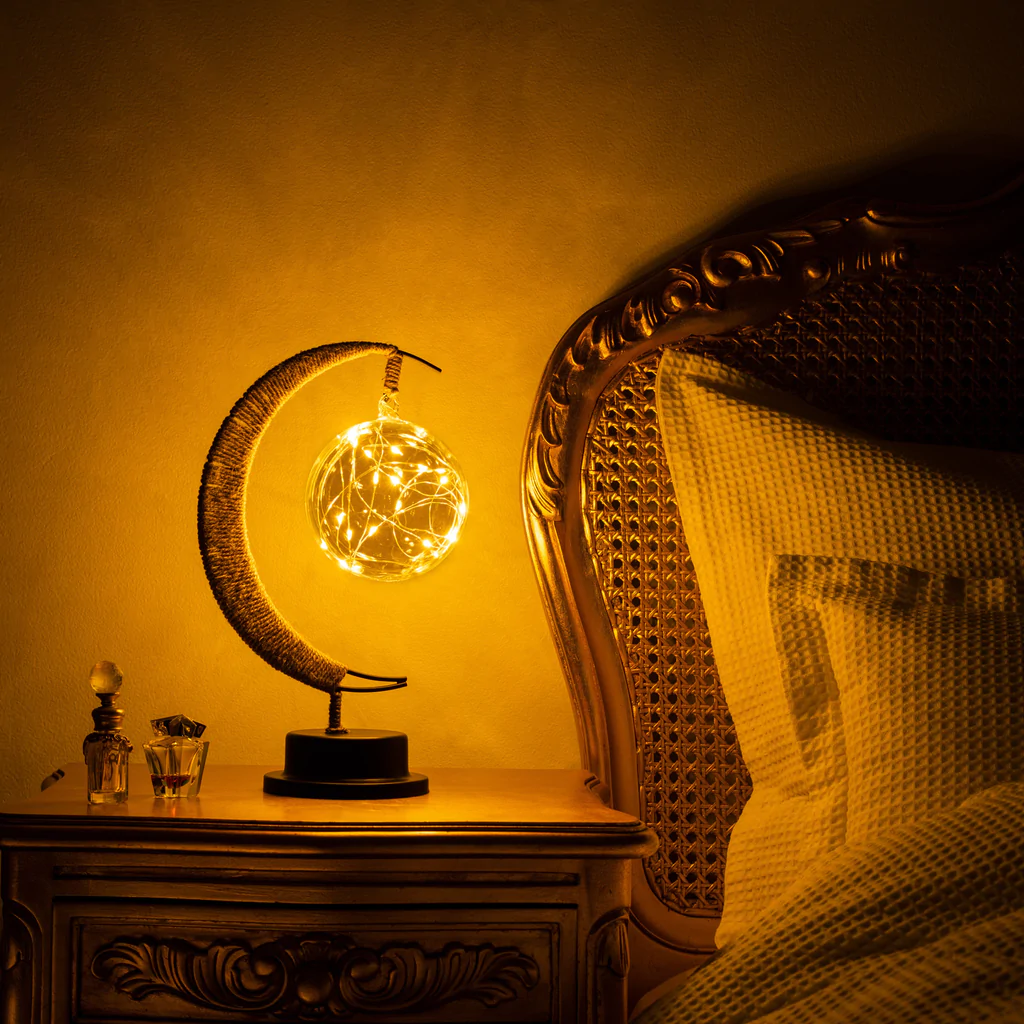 Frendorf | LunaLite Mondlampe | 3D LED Lampe in Mond-Design | Kabellos & Dimmer | Stimmungslicht für Zuhause