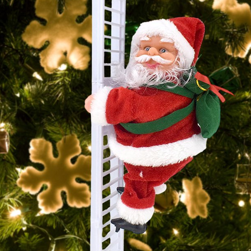 Frendorf | 🎅Elektrischer Weihnachtsmann mit Leiter und Musik