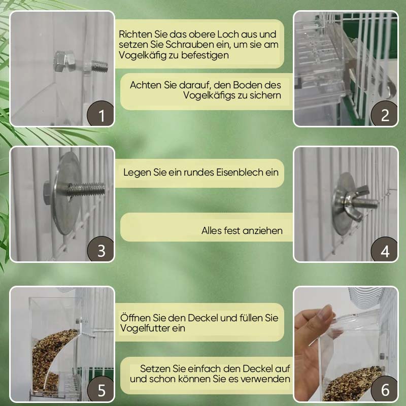 Frendorf | Automatischer, auslaufsicherer Vogelfutterspender