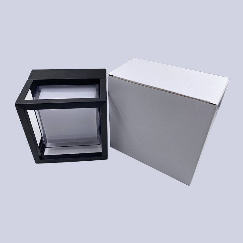 Frendorf | LumenSquare Waterproof LED Außenwandleuchte | Zeitloses Aluminium-Acryl Design | Garten- und Terrassenbeleuchtung
