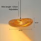 Rattan Gewebtes Bambus -Pendellicht - Led - Licht