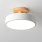Frendorf | ScandiLight LED Deckenleuchte Rund | Nordic Design | Semi-Flush Mount | Energiesparende Zimmerleuchte