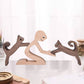Frendorf | Geschenk für Tierliebhaber - Holzskulptur Tischornamente - Die Liebe zwischen Ihnen und Ihrem pelzigen Freund