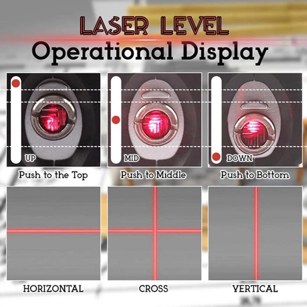 Frendorf | Multifunktionales Laser-Nivelliergerät 4 in 1 Laser-Messwerkzeug