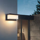 Modern Minimalist Solar Rechteck PC LED Außen Wandleuchte Lampe Für Außenpatio