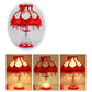 Frendorf | Elarion Glow Tischlampe | Europäisches Design | Stoffschirm & Glasfuß | Dimmbar | Romantische Beleuchtung