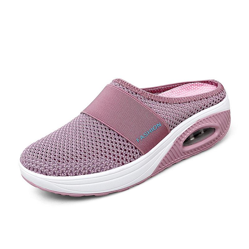 Frendorf | Flache Slingback-Sandalen Aus Netzstoff