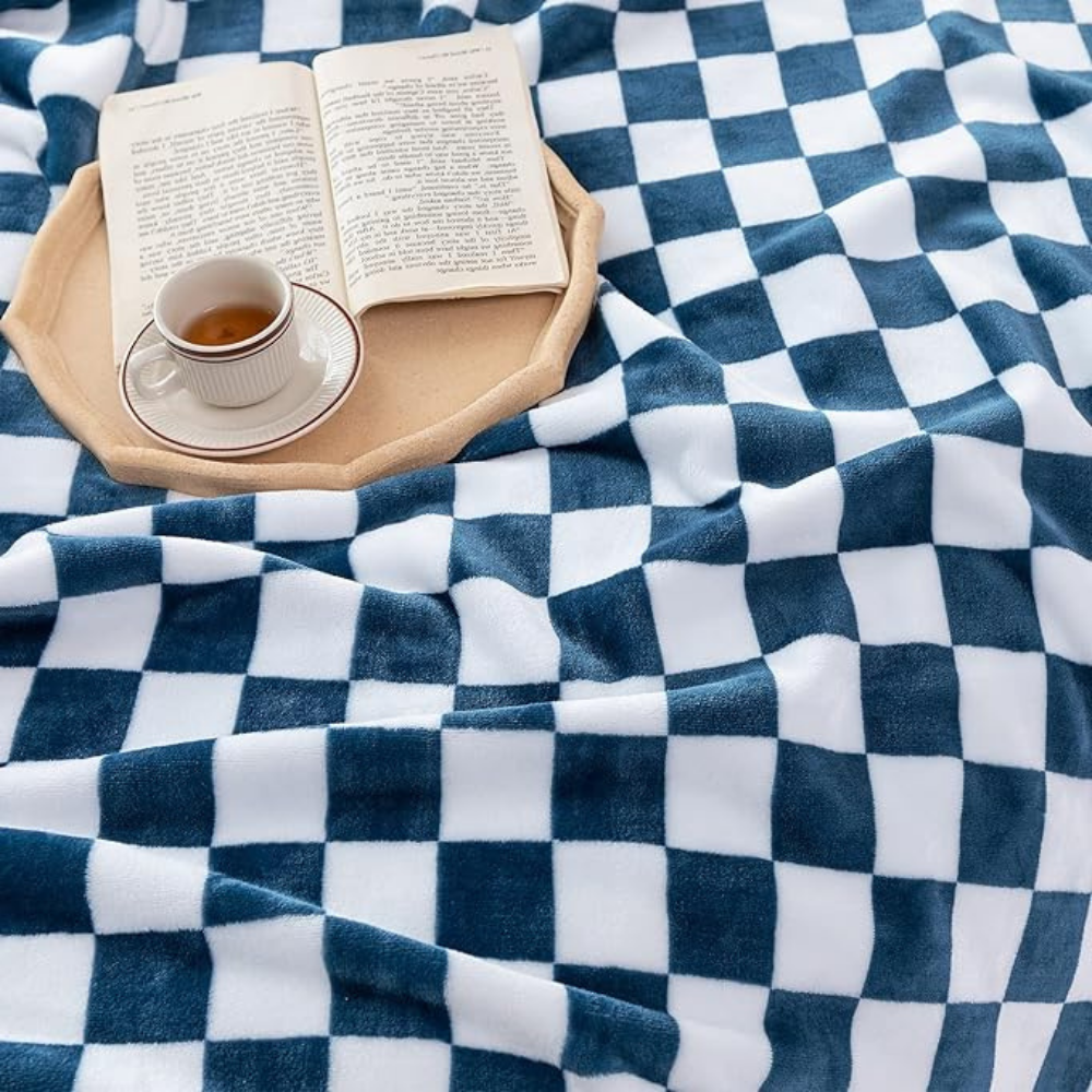 Frendorf - Stilvolle Decke im Schachbrettmuster für Ihr Zuhause