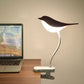 Frendorf | BrightBird Nordic LED Tischlampe | USB-Ladung | Nachtlicht mit Vogelclip | Modernes Design