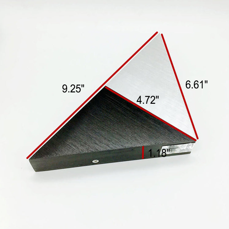 Frendorf | TriLumina Prisma LED Wandleuchte | Kreatives Pyramidendesign | Aluminium & Acryl | Farbige Lichtoptionen